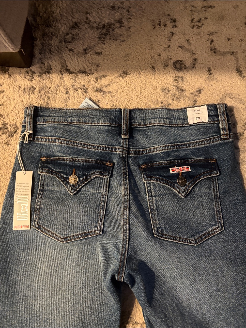 NWT Hudson Blair Bootcut High Rise Blue Jeans Size 29 - Picture 6 of 8